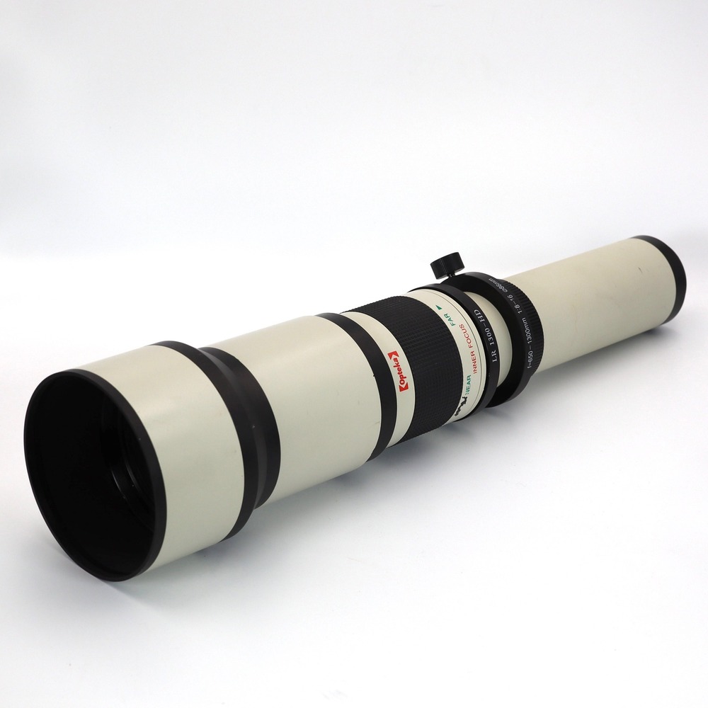 Opteka 650-1300mm Telephoto Zoom Lens White HD LR 1300-HD Wildlife Sport